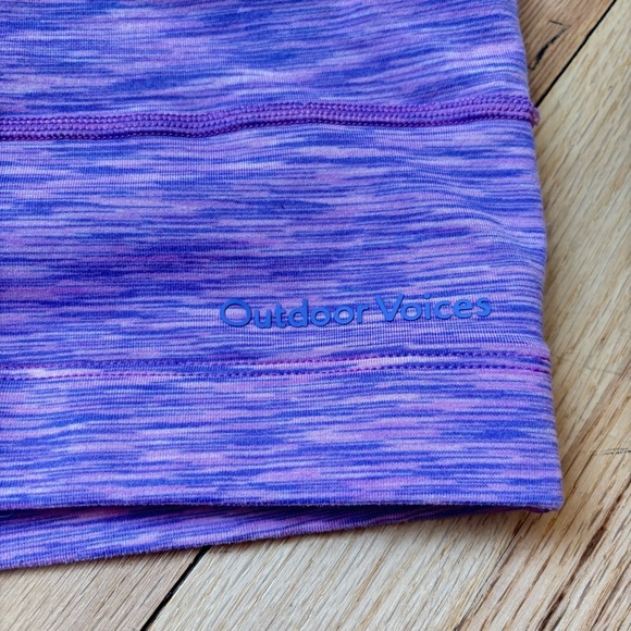 Outdoor Voices Freeform Flow Bralette Pink Purple Heather Women’s Size Medium - Picture 6 of 6